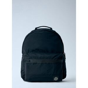 Stone Island Men Nylon Backpack With Front Zip Pocket